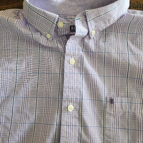 Izod Men's XL Premium Essentials Button-Down Long Sleeve Shirt - Picture 3 of 9